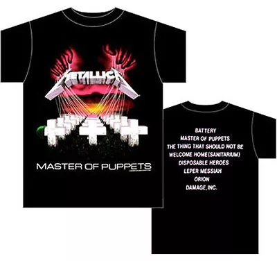 Buy METALLICA- MASTER OF PUPPETS Official T Shirt Mens Licensed Merch US Import • 21.75£
