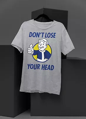 Buy Don't Lose Your Head Nuclear Fallout Sci Fi Dystopia Vault Adults T-Shirt Sizes • 17.99£