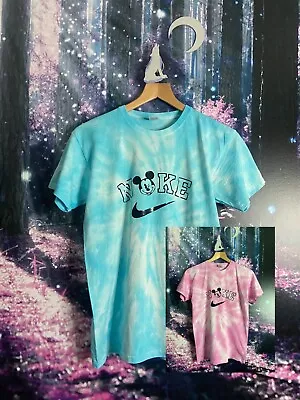 Buy Disney Vintage Sports Matching Tie Dye Unisex Kids Mens Women T-shirt Top • 10.99£