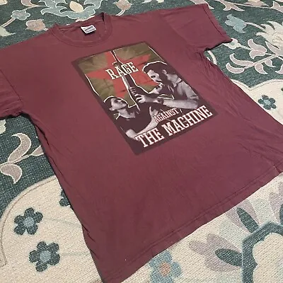 Buy Vintage 2000 Rage Against The Machine T-shirt XL Screen Stars • 70£