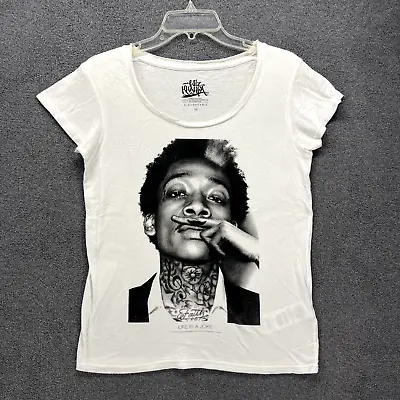 Buy Eleven Paris Wiz Khalifa T Shirt Hip Hop Rap Women Medium White Tee Short Sleeve • 19.27£