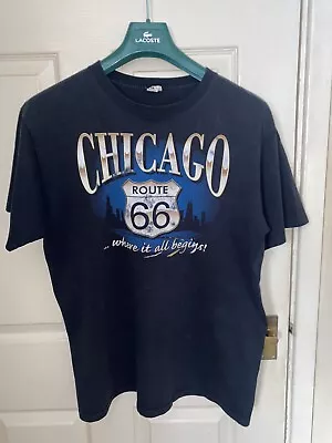 Buy Chicago Route 66 T Shirt Vintage MENS Size Large Anvil 90s 1990s Retro Top Tee  • 13.49£