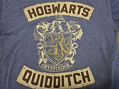 Buy *Harry Potter Hogwarts Quidditch Blue Youth L T-shirt • 3.15£