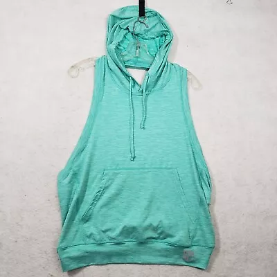 Buy Born Primitive The Back Drop Open Back Sleeveless Tank Hoodie Womens Large Green • 21.73£