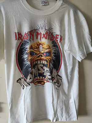 Buy Vintage 1988 Iron Maiden Tour T-Shirt Heavy Metal Monsters Of Rock Large • 189.99£