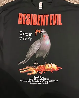 Buy Resident Evil Crow - T Shirt - Various Sizes Survival Horror PlayStation PS1 • 20£