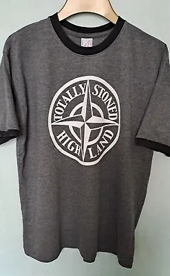 Buy Fan Grey T-shirt Size Large Motif Front Only New Without Tags • 7£