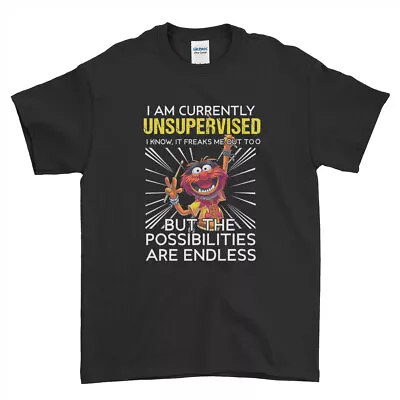 Buy Funny T-shirt I Am Currently Unsupervised Sarcasm Sarcastic Rude Mens Womens Kid • 12.99£
