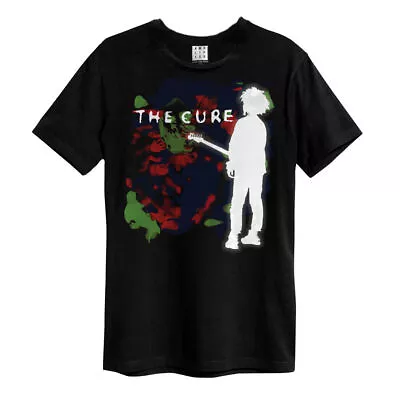 Buy Amplified The Cure Boys Don't Cry Colour Splash Mens Black T Shirt The Cure Tee • 19.95£