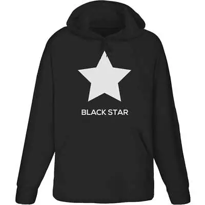 Buy 'Black Star Text With Star Icon' Adult Hoodie / Hooded Sweater (HO038554) • 24.99£