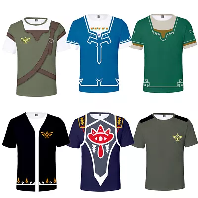 Buy The Legend Of Zelda Link 3D T-Shirts Adult Shorts Sleeves Sports Fitness Top Tee • 9.60£