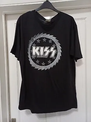 Buy Kiss T-Shirt   Sonic Boom Over Europe   2010 Size Mens Large Front N Back Print • 10£