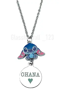 Buy Stitch Necklace Stitch Ohana Charm Pendant Necklace Jewellery Gift Lilo Girls • 4.99£