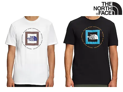 Buy The North Face T-Shirt TNF Geo Tee Crew Neck Cotton Logo Black White Top • 11.99£