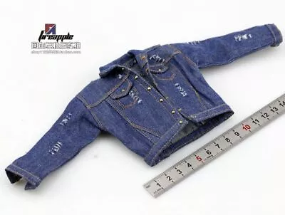 Buy 1/6 Scale Denim Jacket Coat Clothes Tops Fit 12'' Male Action Figure Body Toys • 19.19£
