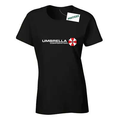 Buy Umbrella Corporation Inspired By Resident Evil Ladies Fitted DTG T-Shirt • 9.95£