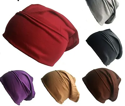 Buy Tube Bonnet Cap PREMIUM QUALITY Under Scarf Hijab Stretchable Chemo Hair Wrap • 1.99£