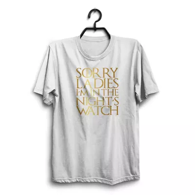 Buy NIGHTS WATCH Mens Gaming Funny White T-Shirt Novelty Joke Tshirt Clothing Tee • 9.95£