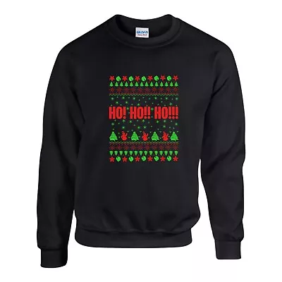 Buy Ho Ho Ho Christmas Jumper Funny Santa Ugly Merry Xmas Gift Sweatshirt Unisex Top • 19.99£
