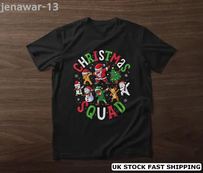 Buy Christmas Squad Santa Dabbing Dance S-5XL Elf Family Matching Pajamas T-Shirt • 18.40£