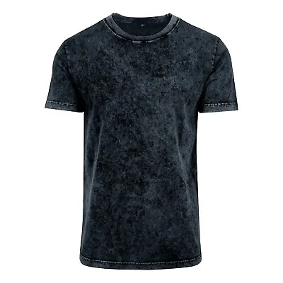 Buy Mens Acid Wash Crew Neck T-Shirt Casual Batik Jersey Short Sleeve Top Urban Tee • 13.64£