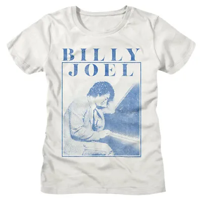 Buy Billy Joel Loves Piano Women's T Shirt Playing Pop Star Music Concert Tour Merch • 25.56£