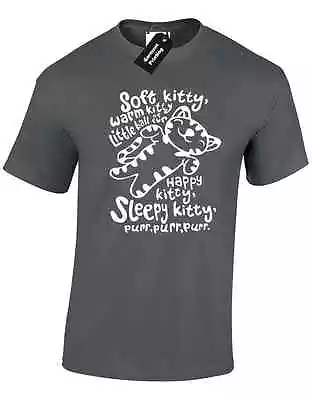 Buy Soft Kitty Warm Kitty Mens T Shirt Cat Tv Inspired Bazinga Geek Bed Gift Present • 7.99£