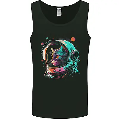 Buy An Astronaut Cat In Outer Space Mens Vest Tank Top • 10.99£