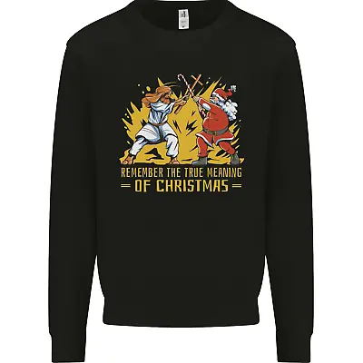 Buy Santa Vs Jesus Funny Christmas Xmas Mens Sweatshirt Jumper • 16.99£