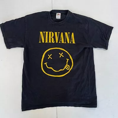 Buy Nirvana T-Shirt 14-15 Years Black Kids Teen Band Rock 90s • 8.89£
