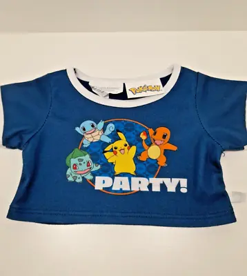 Buy Build A Bear Clothing - Pokemon Party Blue T-Shirt Retired - Good Used Condition • 13.99£