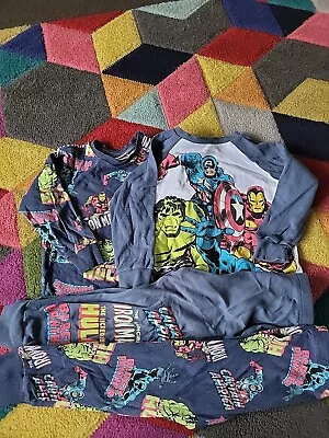 Buy 2 X Marvel Pyjamas Age 5 Yrs • 2.50£