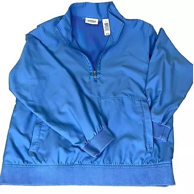 Buy Liz Claiborne LizGolf Windbreaker Lightweight Golf Jacket Size M Blue Half Zip • 20.79£