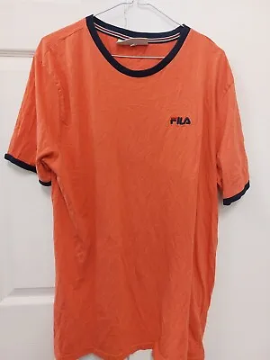 Buy Fila XL Men's Orange T Shirt • 8£
