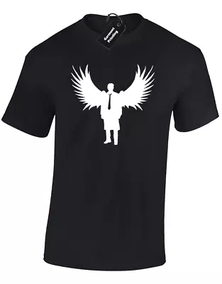 Buy Castiel Silhouette Mens T Shirt Supernatural Winchester Brothers Devil Cult Dean • 8.99£