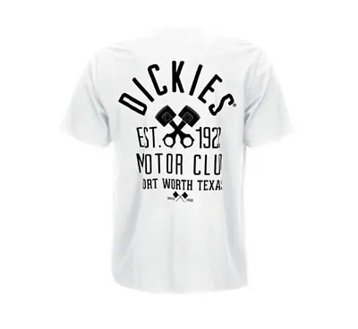 Buy Dickies White T-shirt Banning Motor Sport Club - Size Small - Bnwt • 17.99£