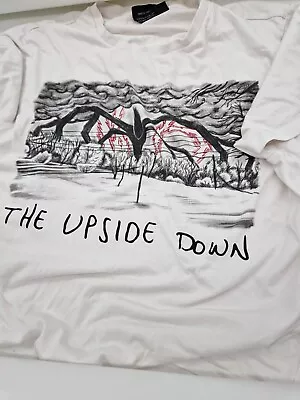 Buy Stranger Things - 2020 Original  The Upside Down  White T-shirt M • 3£