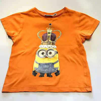 Buy Minions T Shirt Child Size 3-4 Years Orange • 2£