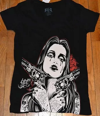 Buy Kill It Clothing  Broken Promises  Juniors V Neck SEXY T-Shirt  • 14.45£