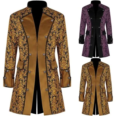 Buy Hot Dating Holiday Coat Man Clothes Medieval Coat Men Steampunk Jacket • 41.05£