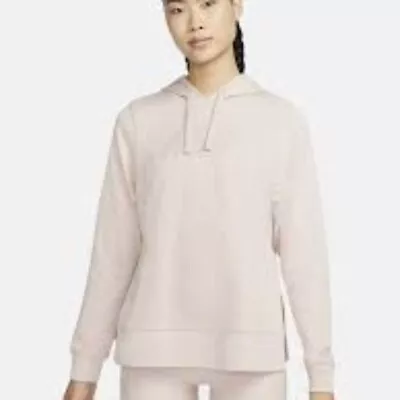 Buy Nike Dri Fit Warm Dry & Ignite Women's Pink Split Hem Hooded Sweatshirt - S EUC • 22.67£