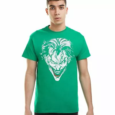 Buy Official DC Comics Mens Joker Red T-shirt Green Sizes S - XXL • 9.99£