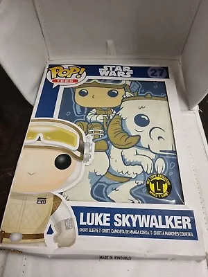 Buy Funko POP! TEES Star Wars T-Shirt Large Hot Topic Exclusive 27 New Luke Hoth • 14.99£
