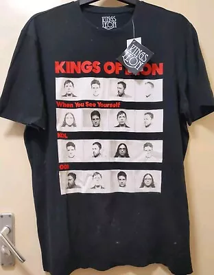 Buy Kings Of Leon Mens T-shirt Black Size XL Chest 44-46in 💯%Cotton New! • 15£