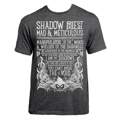 Buy World Of Warcraft / RPG Inspired SHADOW PRIEST T-shirt - Unisex / Mens • 19.99£