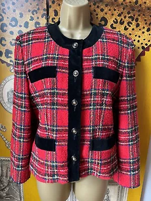 Buy Red Check Jacket Size 8 • 9.99£