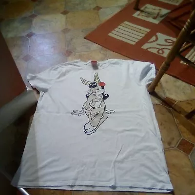 Buy Cakeworthy Bugs Bunny What's Up Doc White T-shirt Size Extra Large • 10.99£