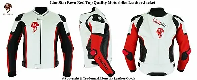 Buy LionStar REVO Top Quality Motorbike Motorcycle Real Leather Jackets (6 Colors) • 124.99£