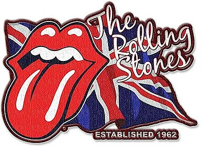 Buy Rolling Stones Lick The Flag Shaped Sew-on / Iron-on Cloth Patch   (rz) • 3.99£