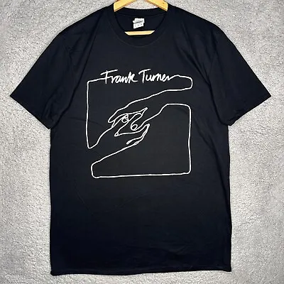 Buy Gildan Frank Turner NZ/Aus Tour 2018 Men's Shirt Size L Black Short Sleeve Print • 18.97£